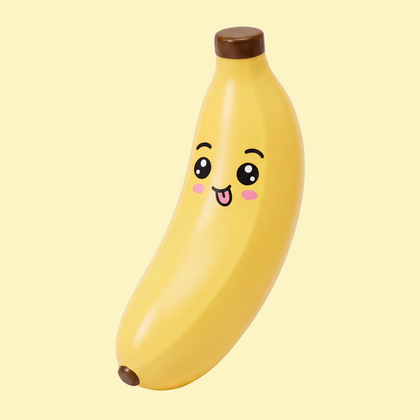 Yellow Sunshine Banunus squishy banana blind box collectible with a kawaii face